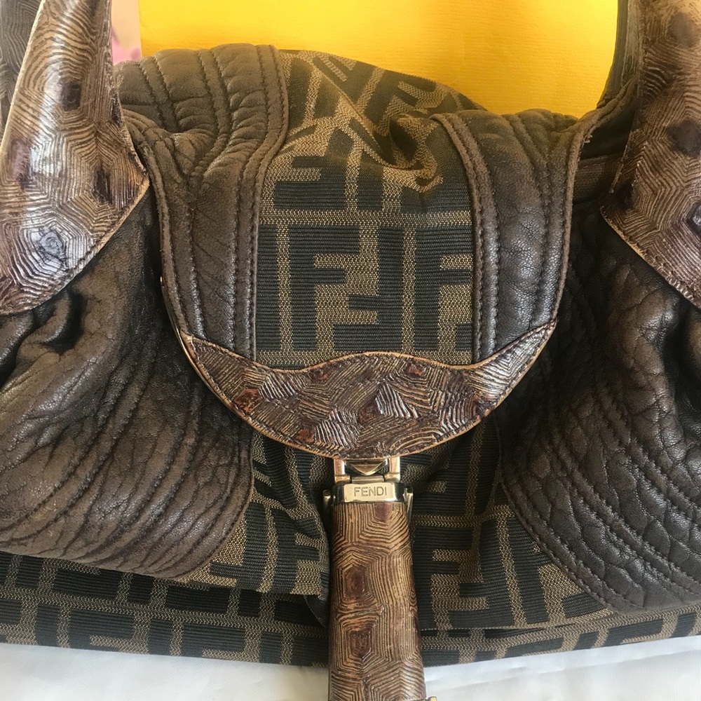 Fendi Zucca Large Spy Bag